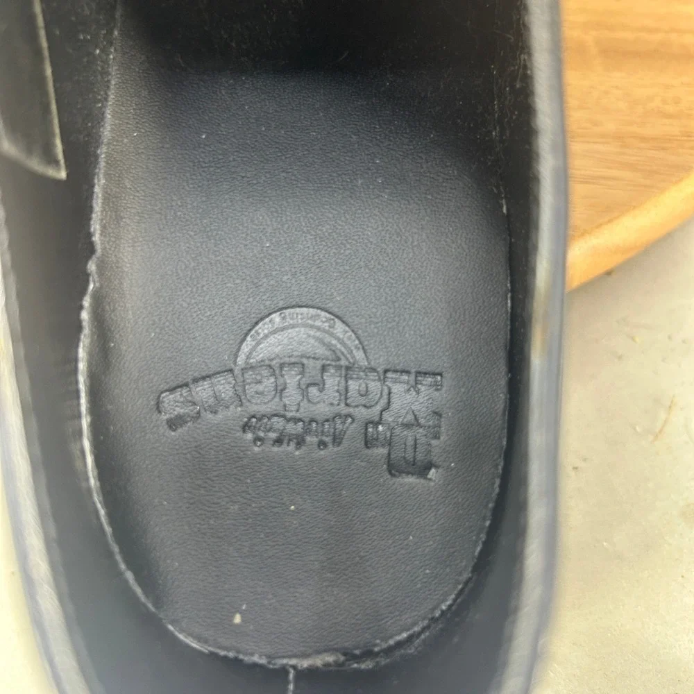 Dr. Martens 1461 Mono Black Smooth Leather 3-Eye Oxford Shoes Mens Size 8